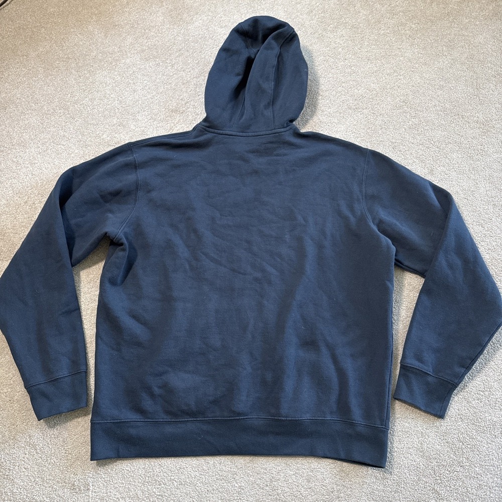 Chick-Fil-A Originals Blue Waffle Fry Heart Hoodie Sweatshirt Mens XL - Picture 2 of 10